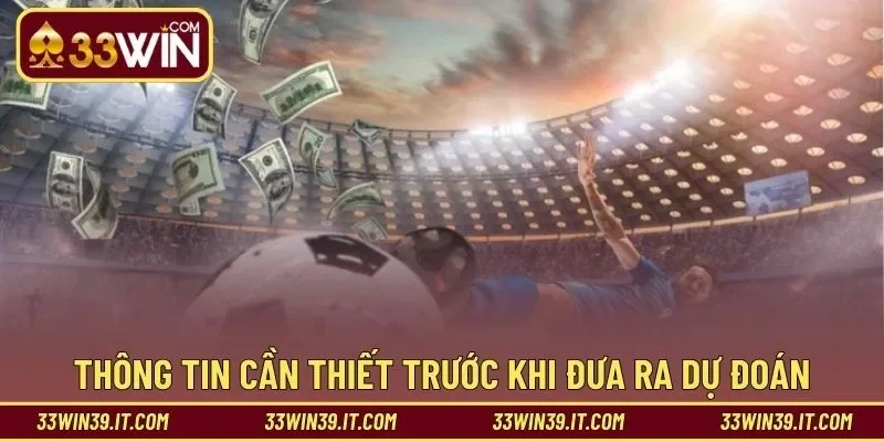 Những thông tin cần thiết trước khi đưa ra dự đoán